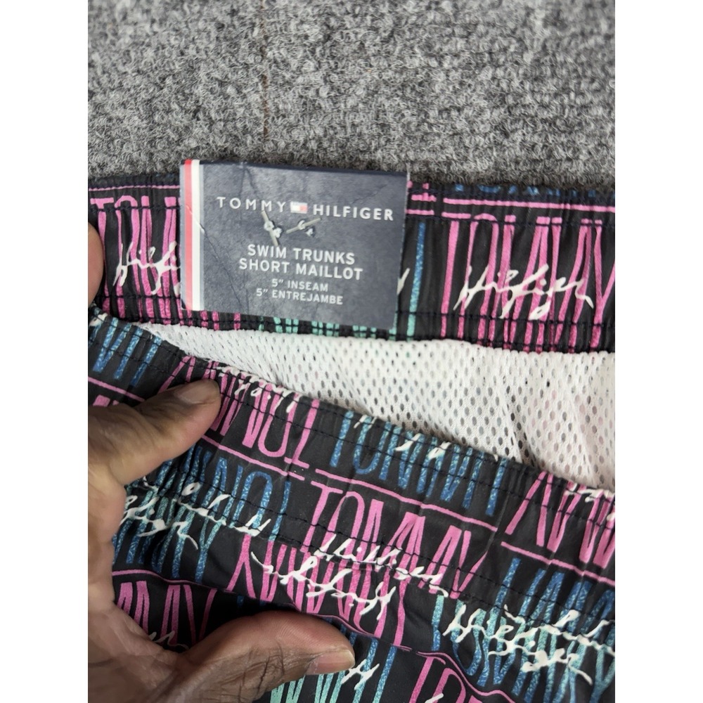Tommy Hilfiger Men's Short Maillot Swim Trunks Miami Vice Tropical Colorful 2XL - Picture 4 of 13